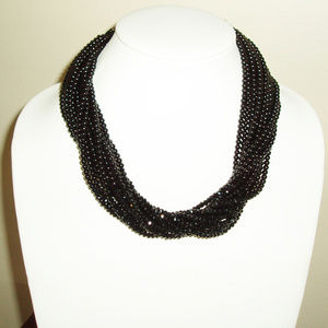 Black multi-strand Necklace